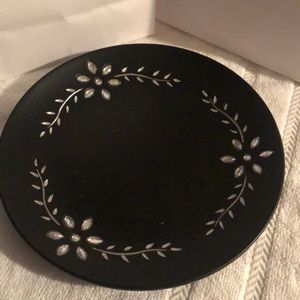 Black Plate with jewel inset design.